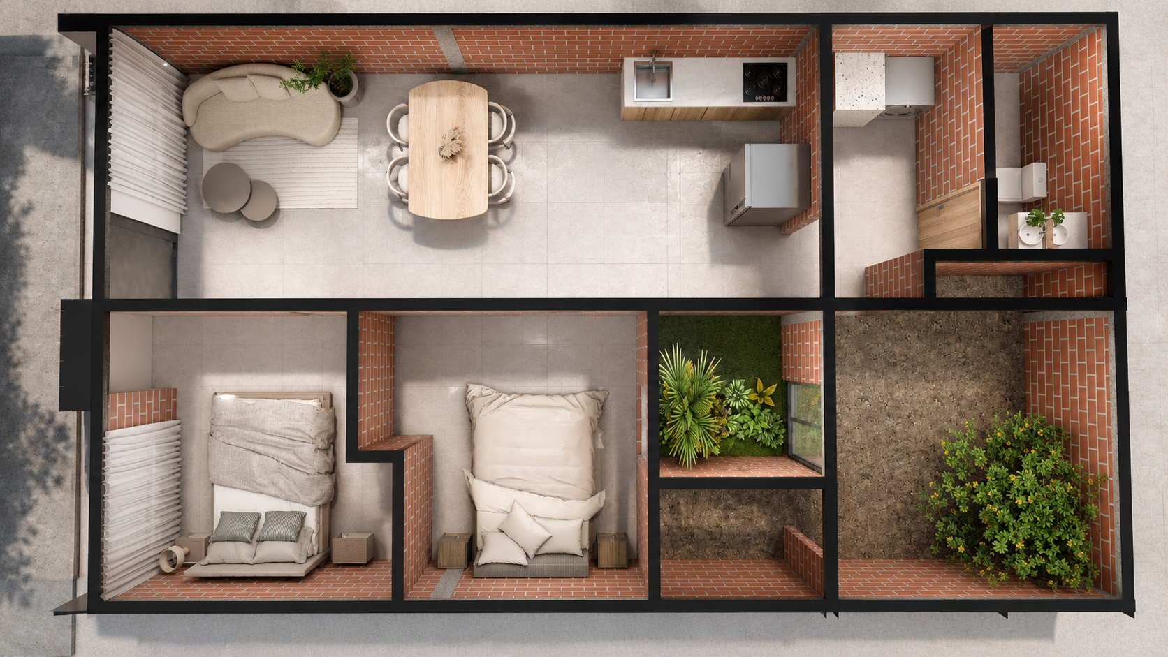 Proyecto residencial construido por CONSTRUCINVERSIONESMG